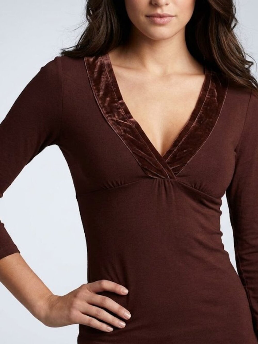 Victoria’s Secret Tops Suede Trim Blouse Small